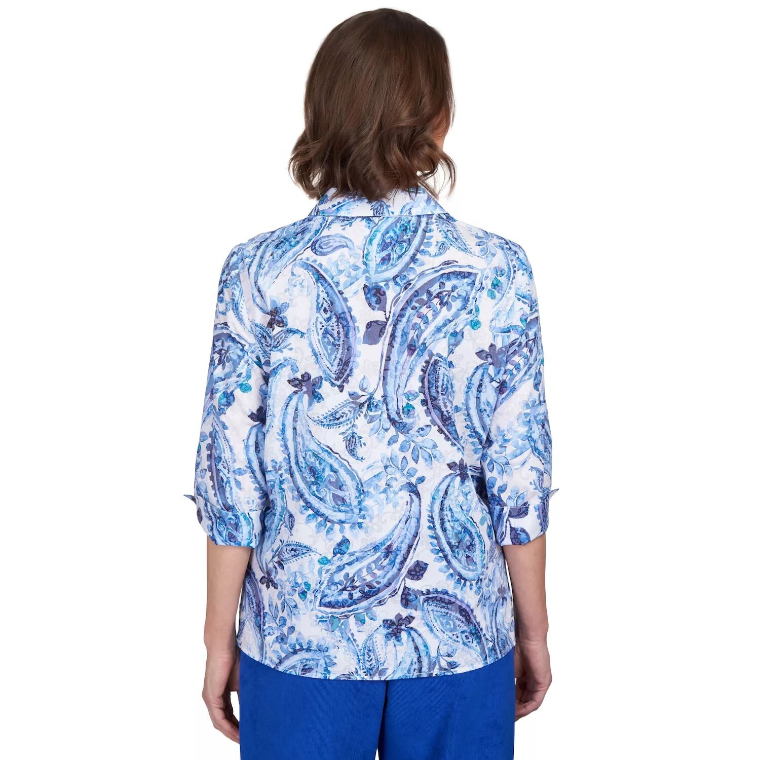 

Женский топ на пуговицах Alfred Dunner Paisley Power Alfred Dunner