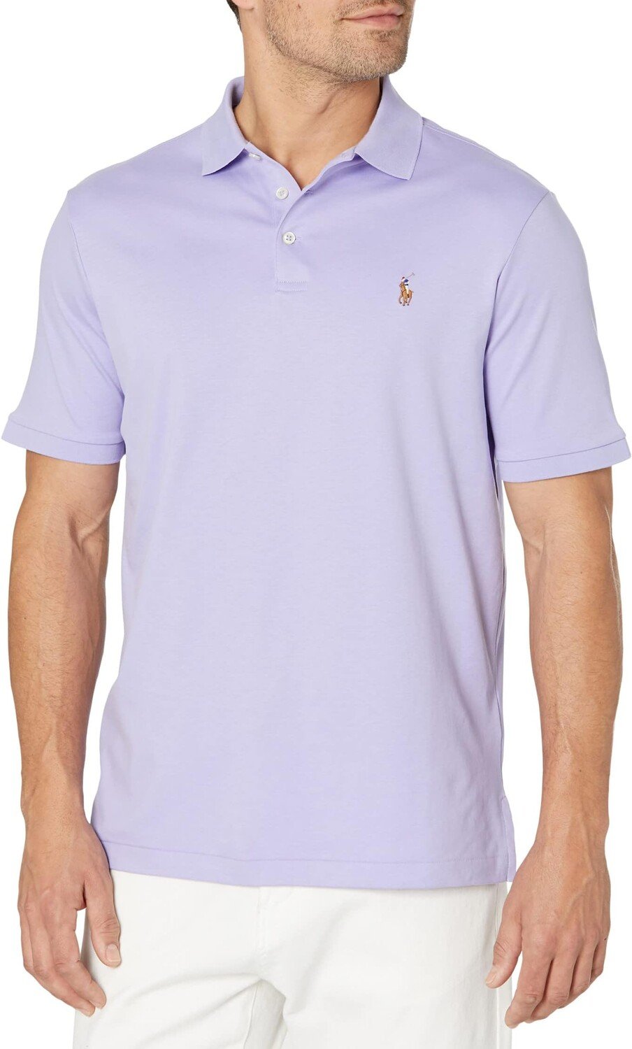 

Рубашка-поло Classic Fit Soft Cotton Polo Shirt Polo Ralph Lauren, цвет Purple 1