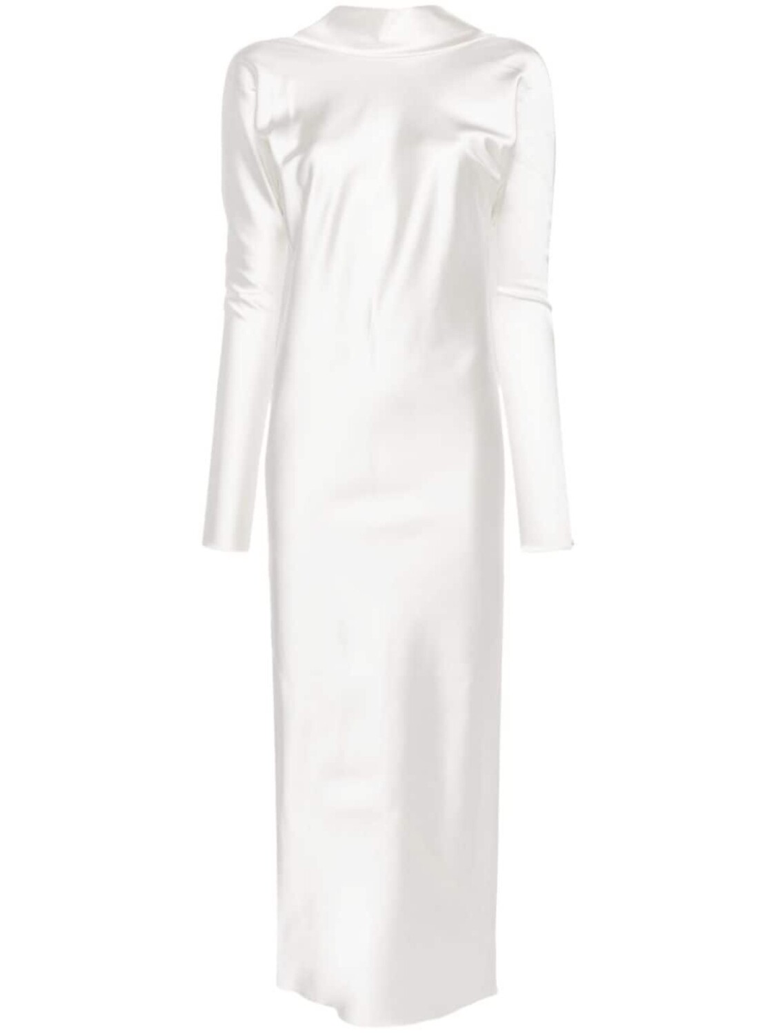 

Атласное платье макси Abazio Sportmax, белый