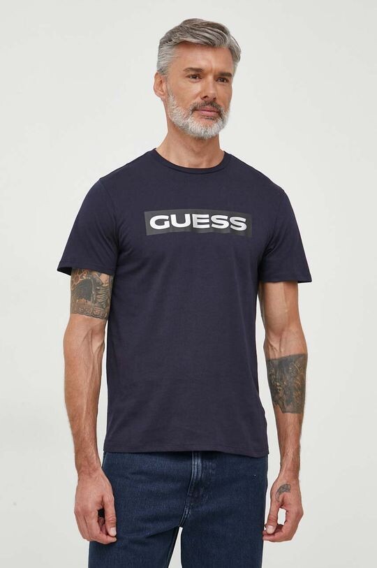 

Футболка из хлопка Guess, темно-синий
