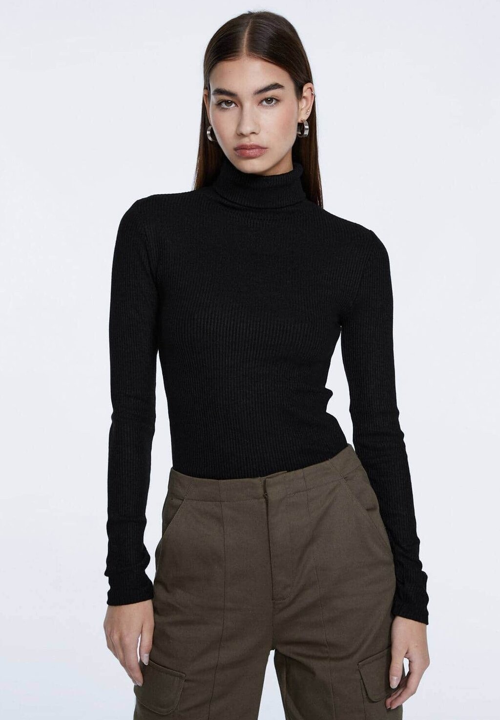 

Свитер Stradivarius, черный
