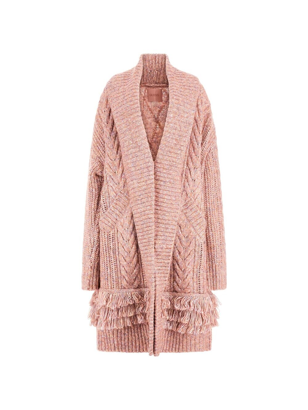 

Вязаный кардиган Guess, розовый