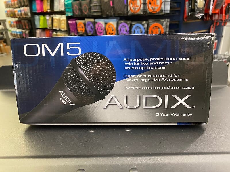 

Кардиоидный динамический вокальный микрофон Audix OM5 Handheld Hypercardioid Dynamic Vocal Microphone