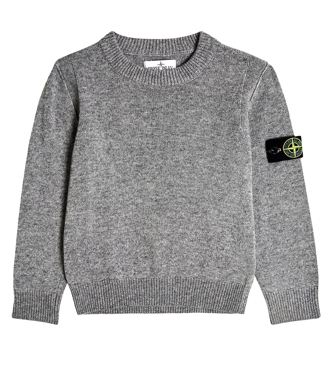 

Свитер из смесовой шерсти Stone Island Junior, серый