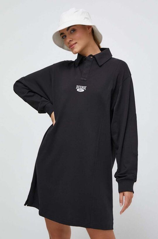 

Платье из хлопка Reebok, черный
