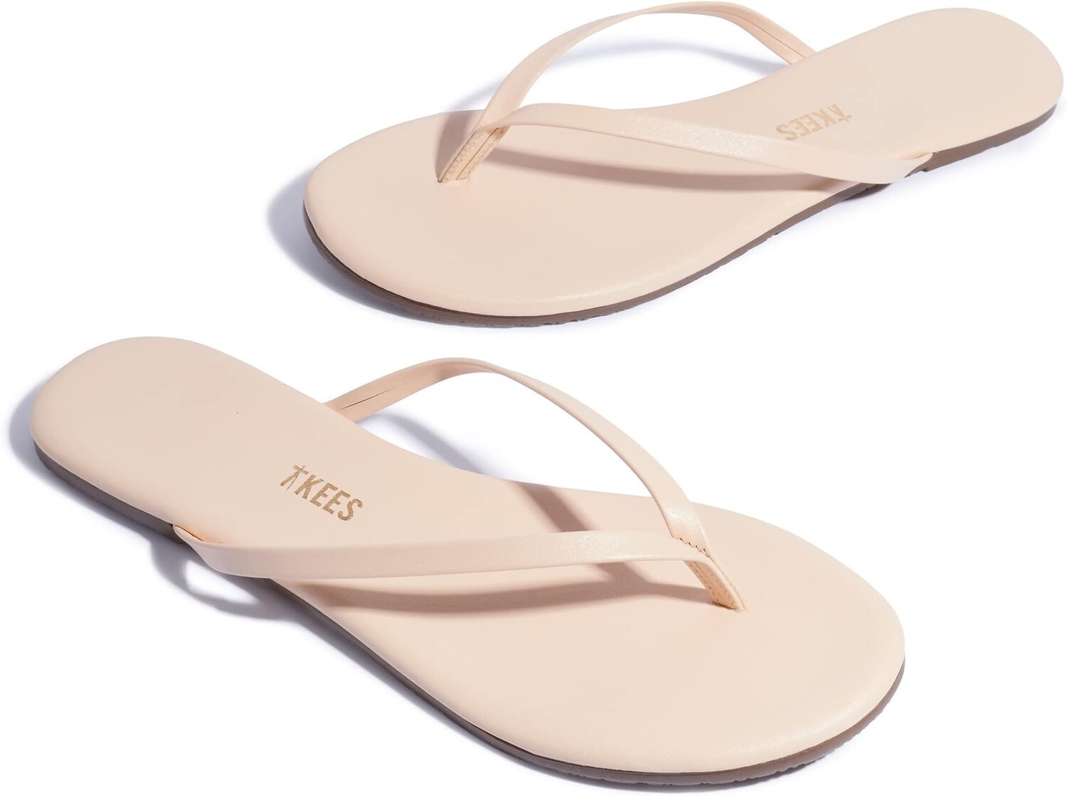

Шлепанцы Foundations Shimmer TKEES, цвет Linen