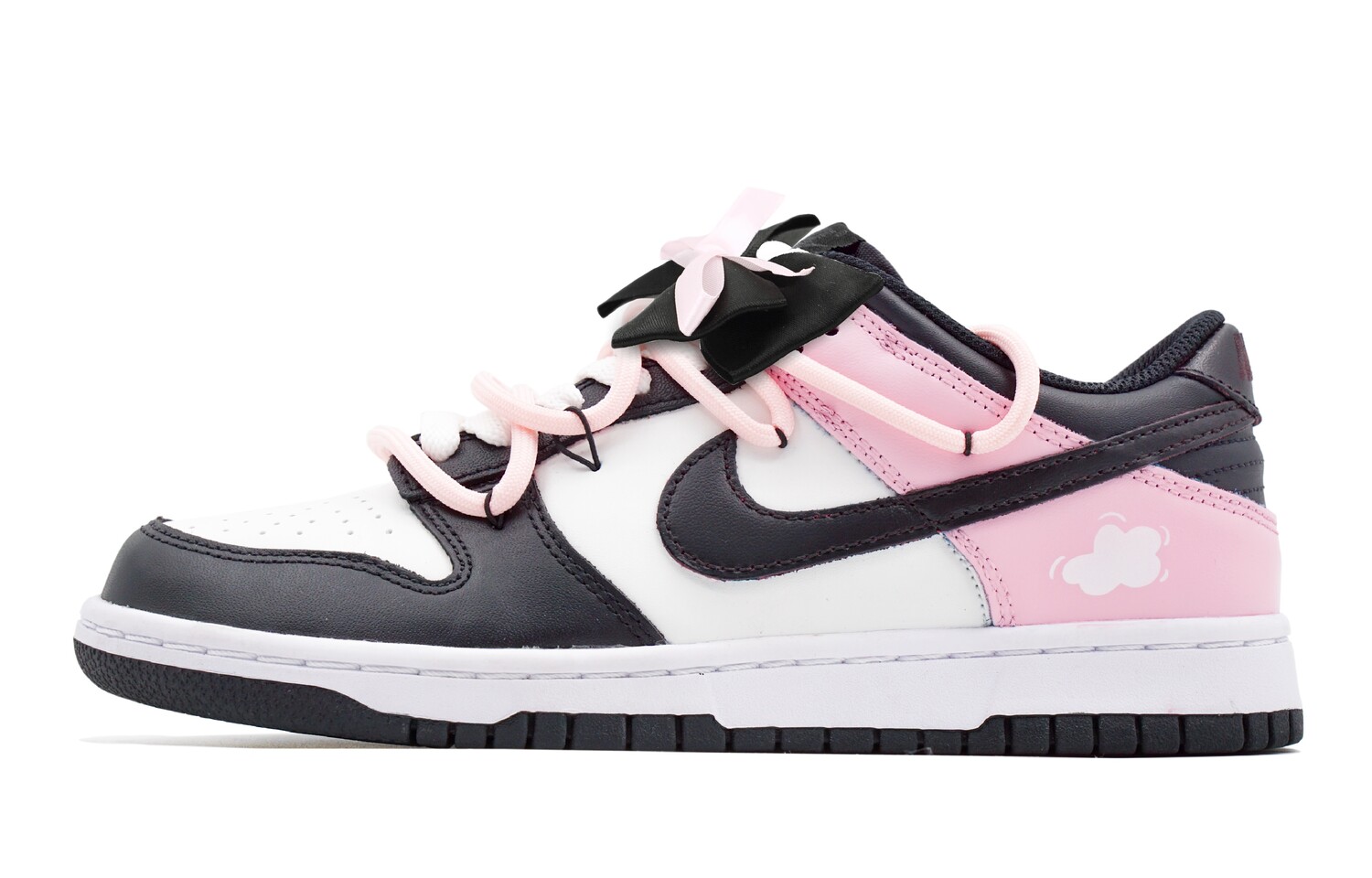 

Кроссовки Nike Dunk Skateboarding Shoes Women's Low-top White, розовый