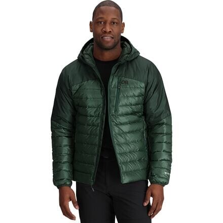 

Пуховик Helium с капюшоном мужская Outdoor Research, цвет Grove