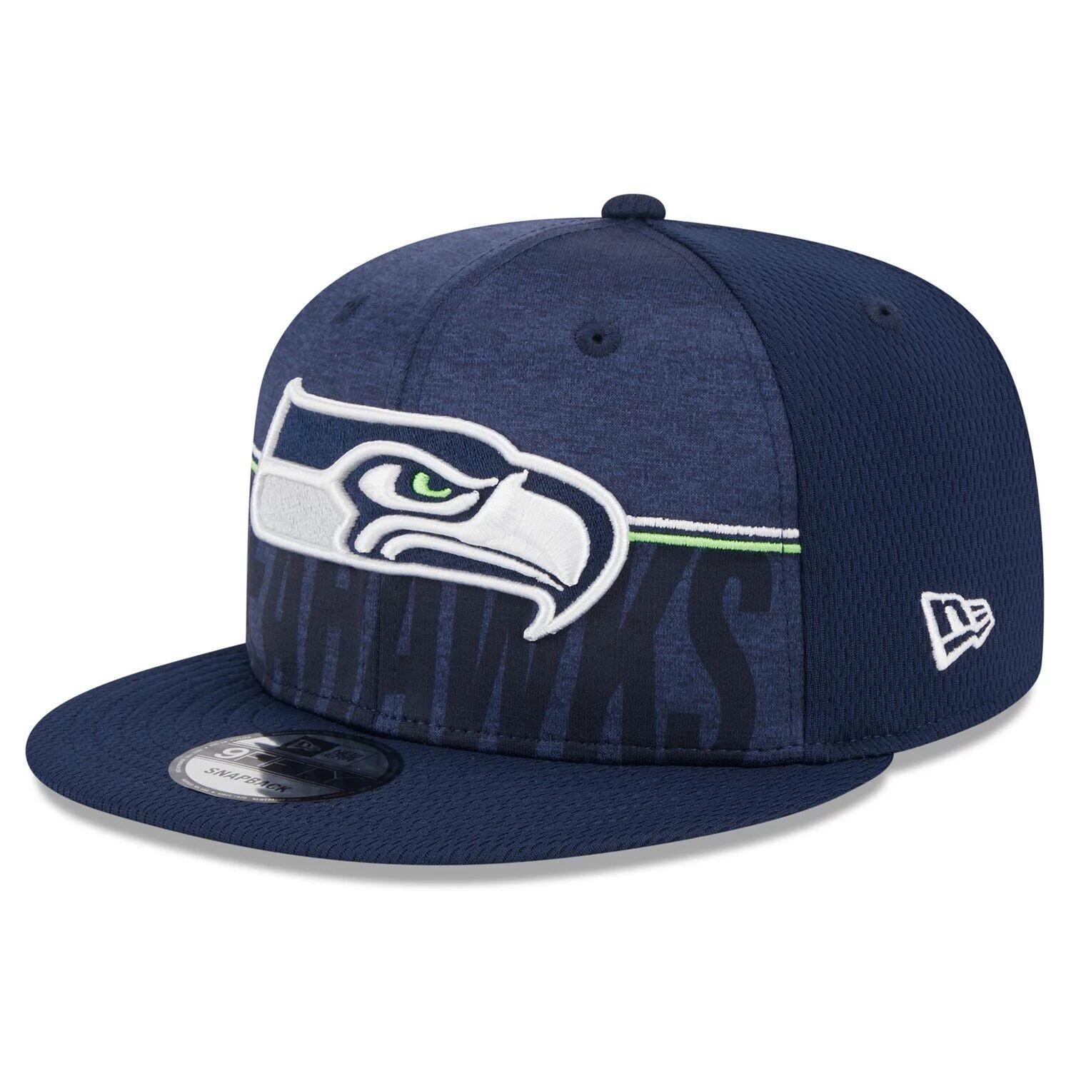

Мужская кепка Snapback New Era Navy Seattle Seahawks 2023, тренировочный лагерь НФЛ 9FIFTY