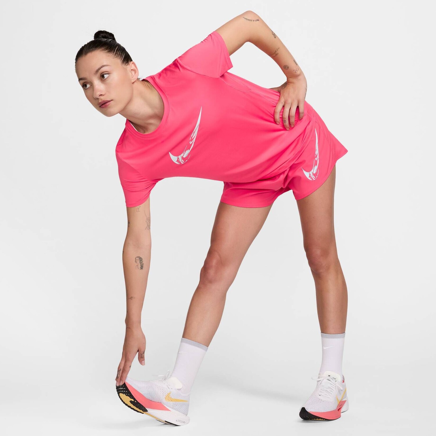 

Рубашка для бега one dri fit Nike, розовый