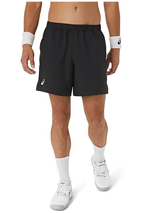 

Черно-серые мужские шорты 2041A260-001 MEN COURT 7IN SHORT Asics, серый