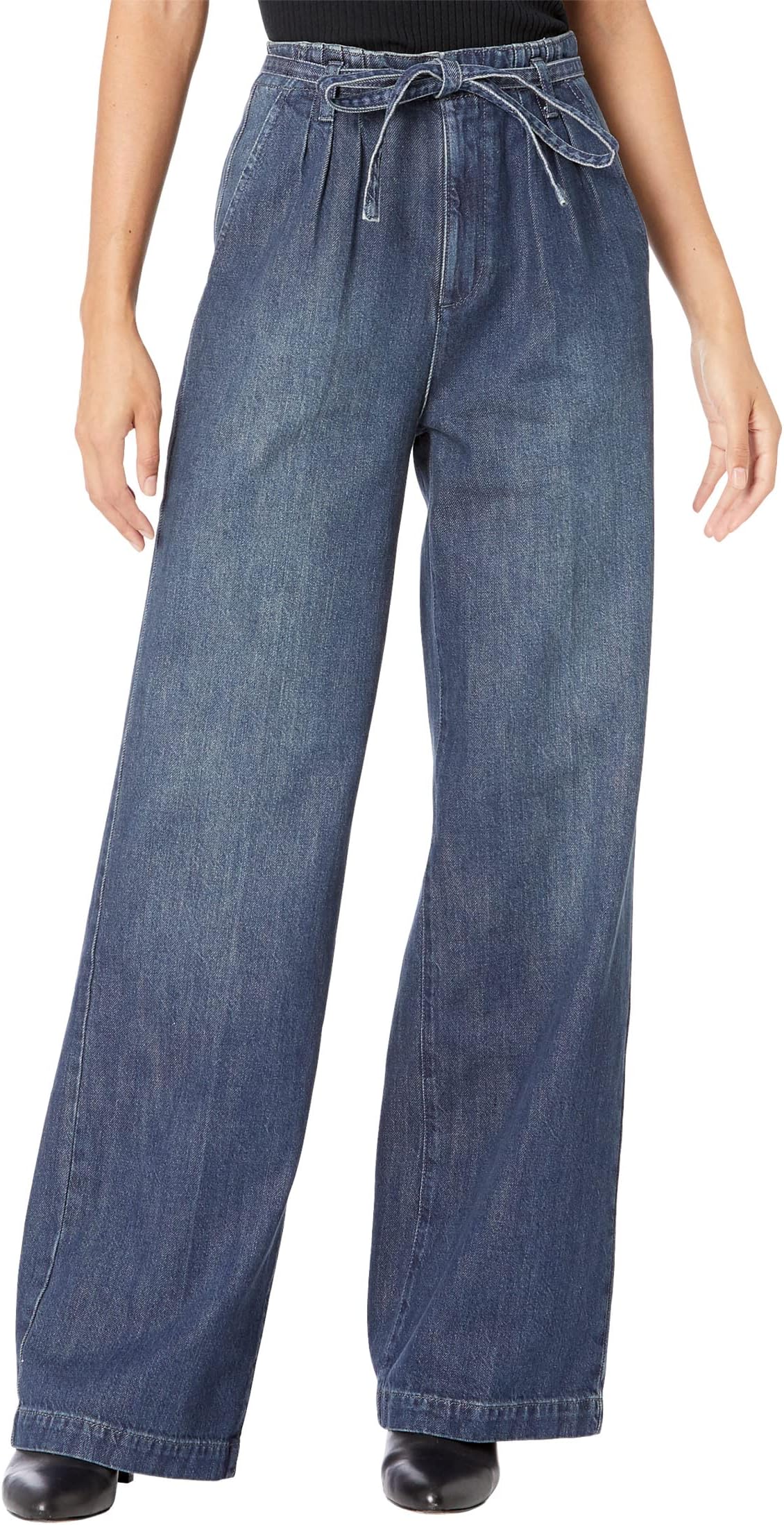 цена Джинсы Deven High-Rise Ultra Wide Leg in King Street AG Jeans, цвет King Street