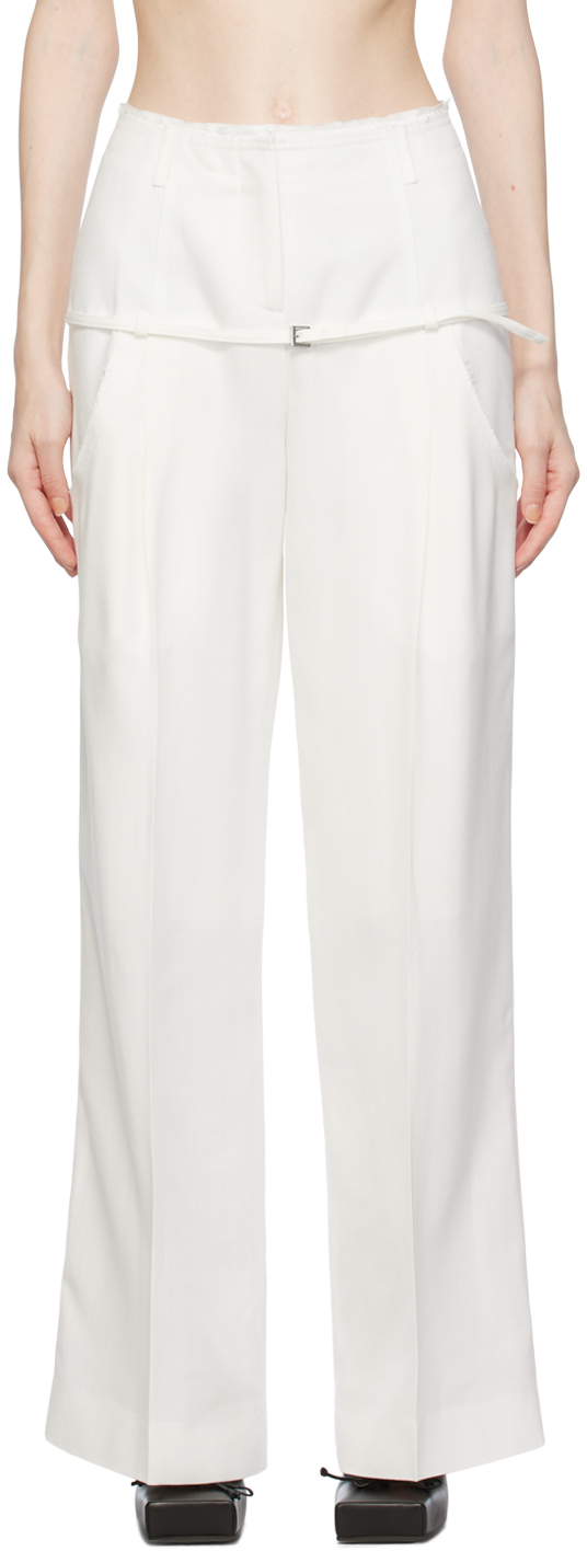 

Белые брюки Le Chouchou Le Pantalon Criollo Jacquemus, Белый