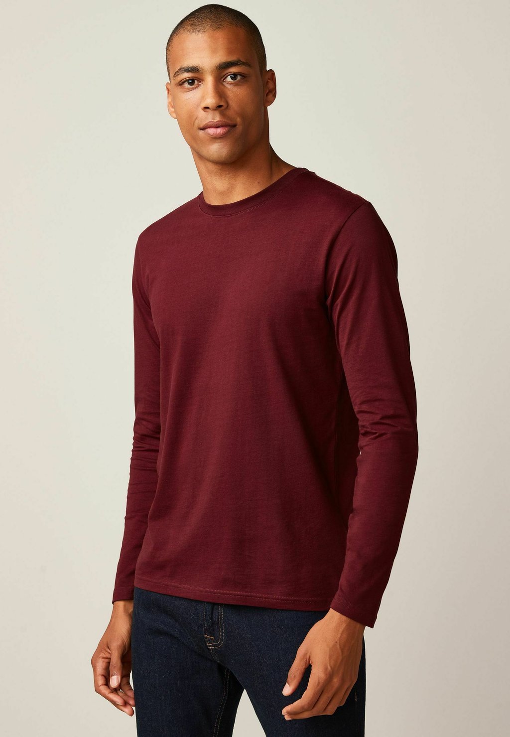 Футболка с длинными рукавами Long Sleeve Crew Neck Next, цвет burgundy red