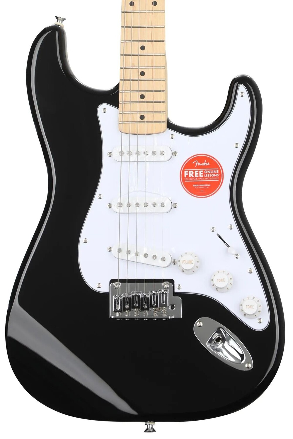 

Электрогитара Stratocaster Squier Affinity Series — черная, с кленовой накладкой на гриф