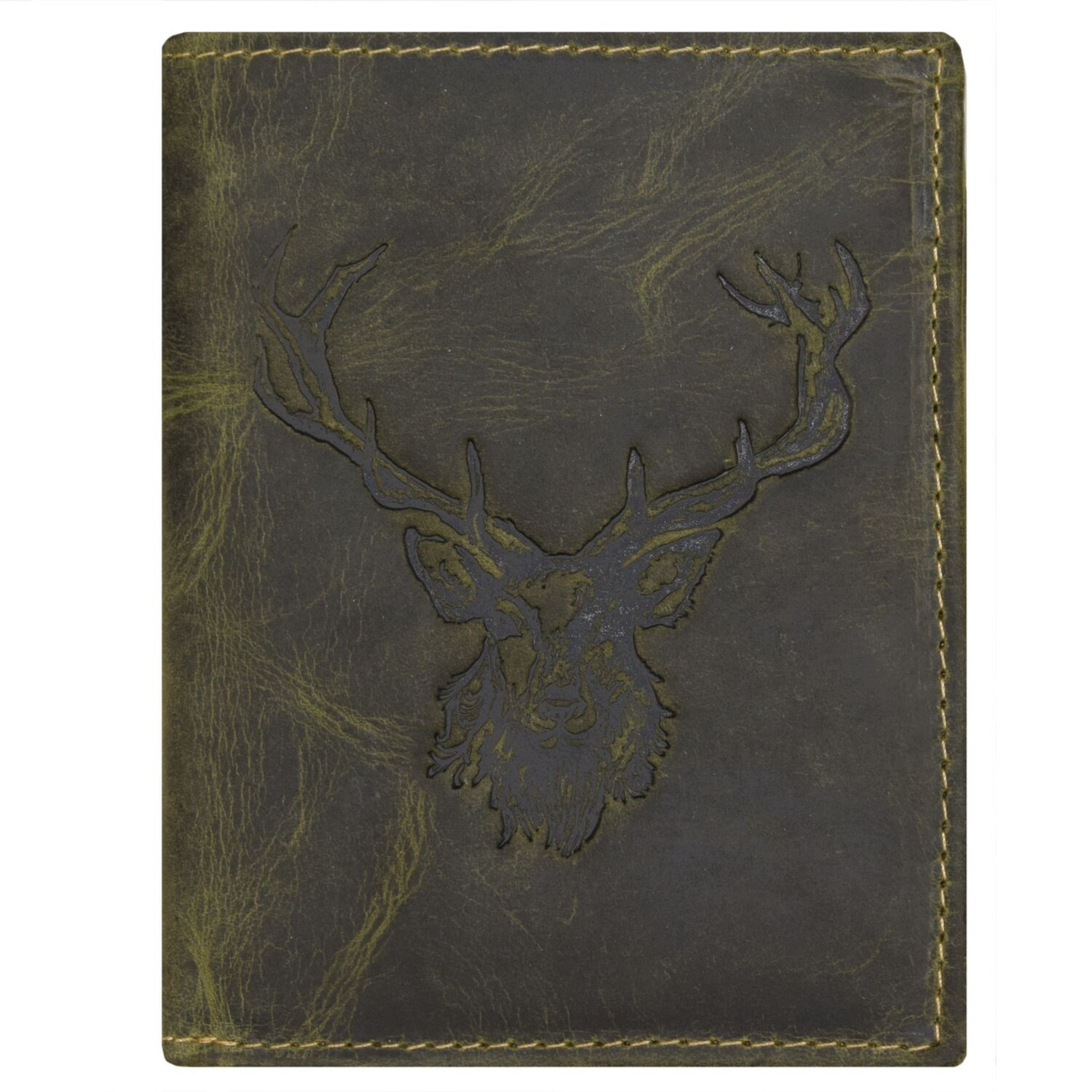 

Кошелек Greenburry Vintage Hirsch Leder 9,5 см, оливковый