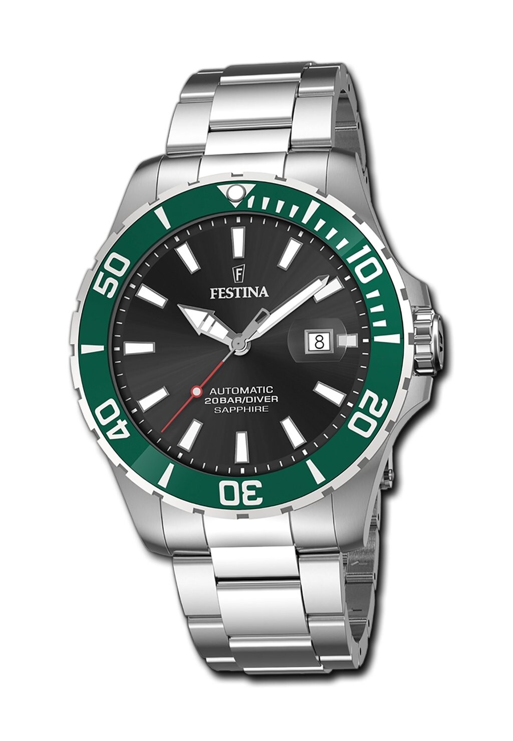 

Часы AUTOMATIK KOLLEKTION Festina, цвет silber/schwarz/grün