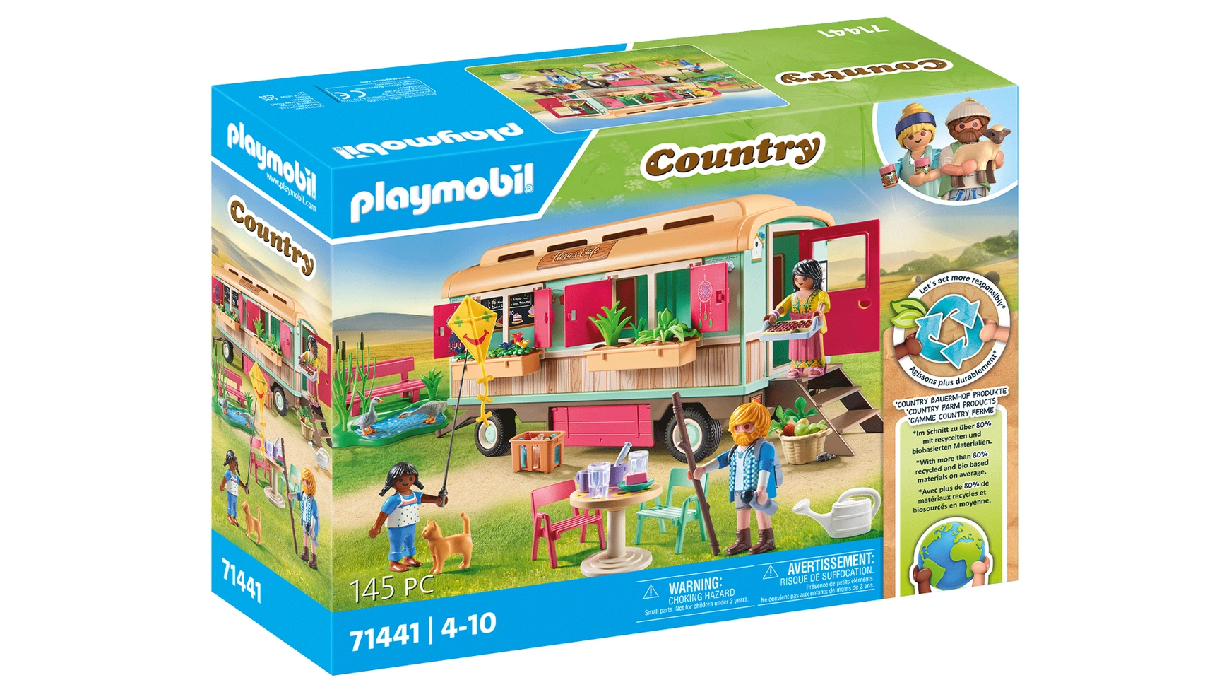 Country уютный прицеп-кафе Playmobil игровые наборы playmobil игровой набор машина с трейлером для лошади