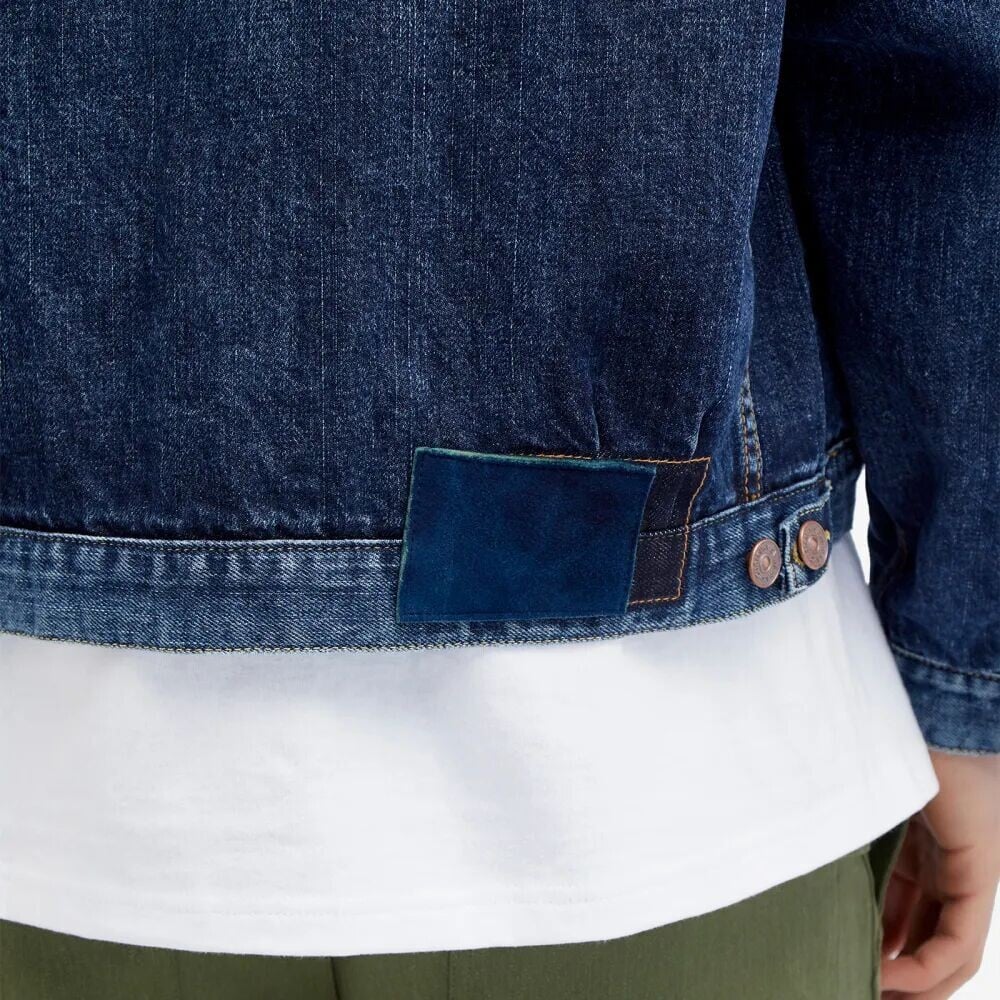 

Visvim 101 Потертая джинсовая куртка, мультиколор