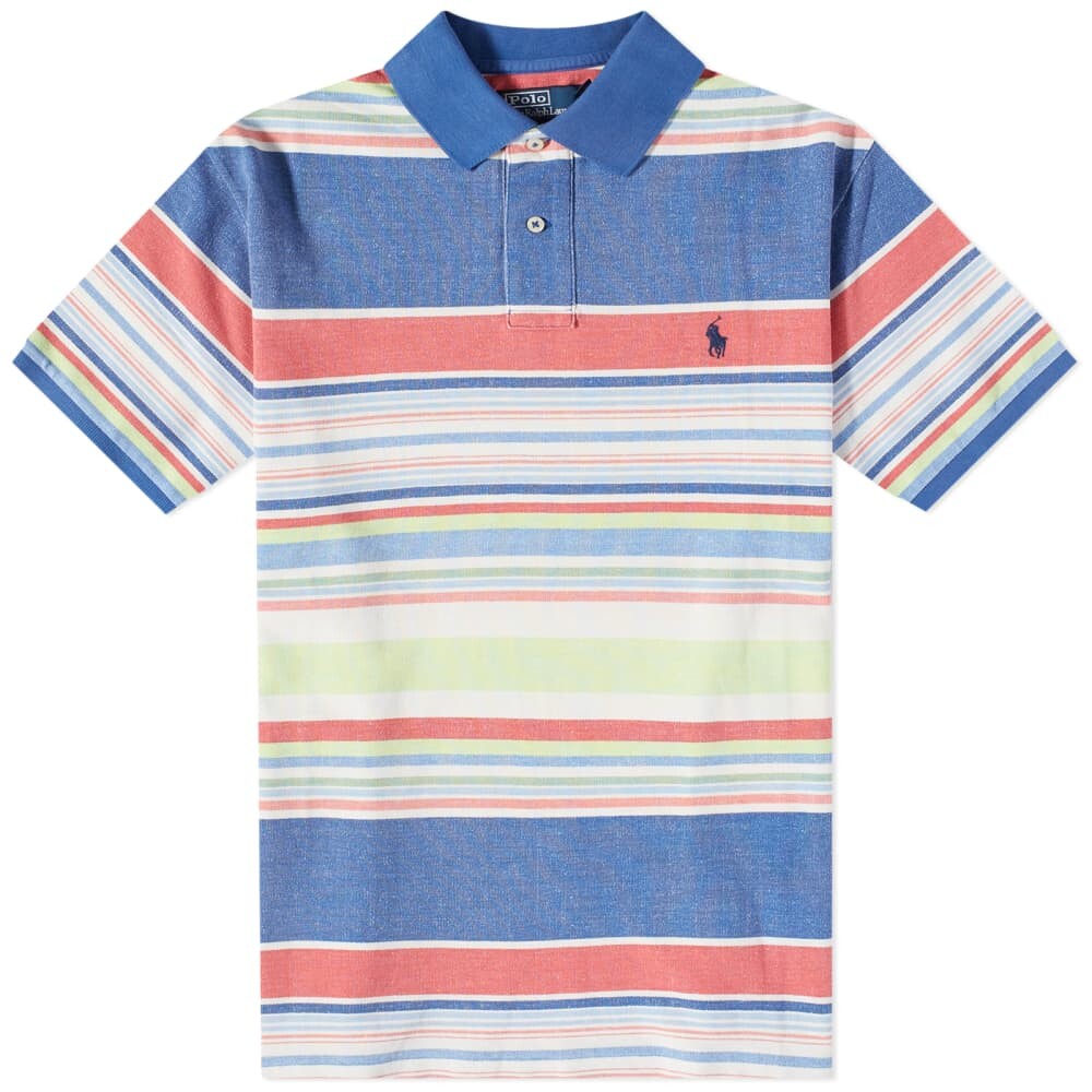 

Поло в пастельную полоску Polo Ralph Lauren, мультиколор