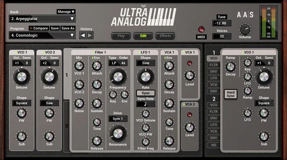 

Звуковой пакет Applied Acoustics Systems Ultra FX для Ultra Analog VA-3