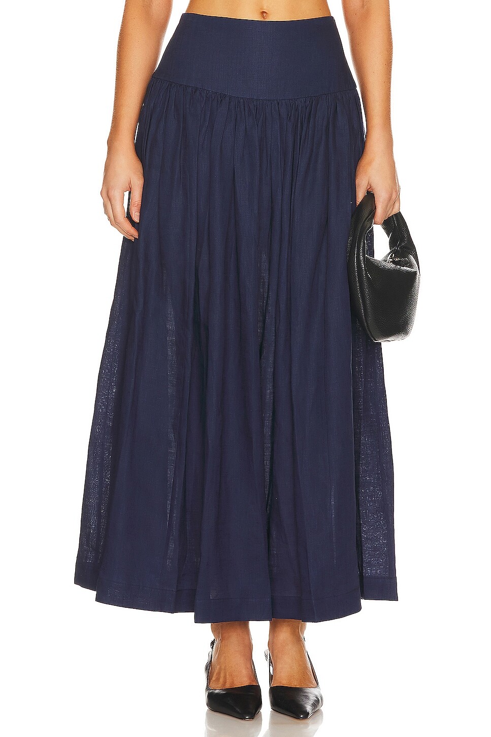 

Юбка миди Zimmermann Alight Basque, цвет Dark Navy