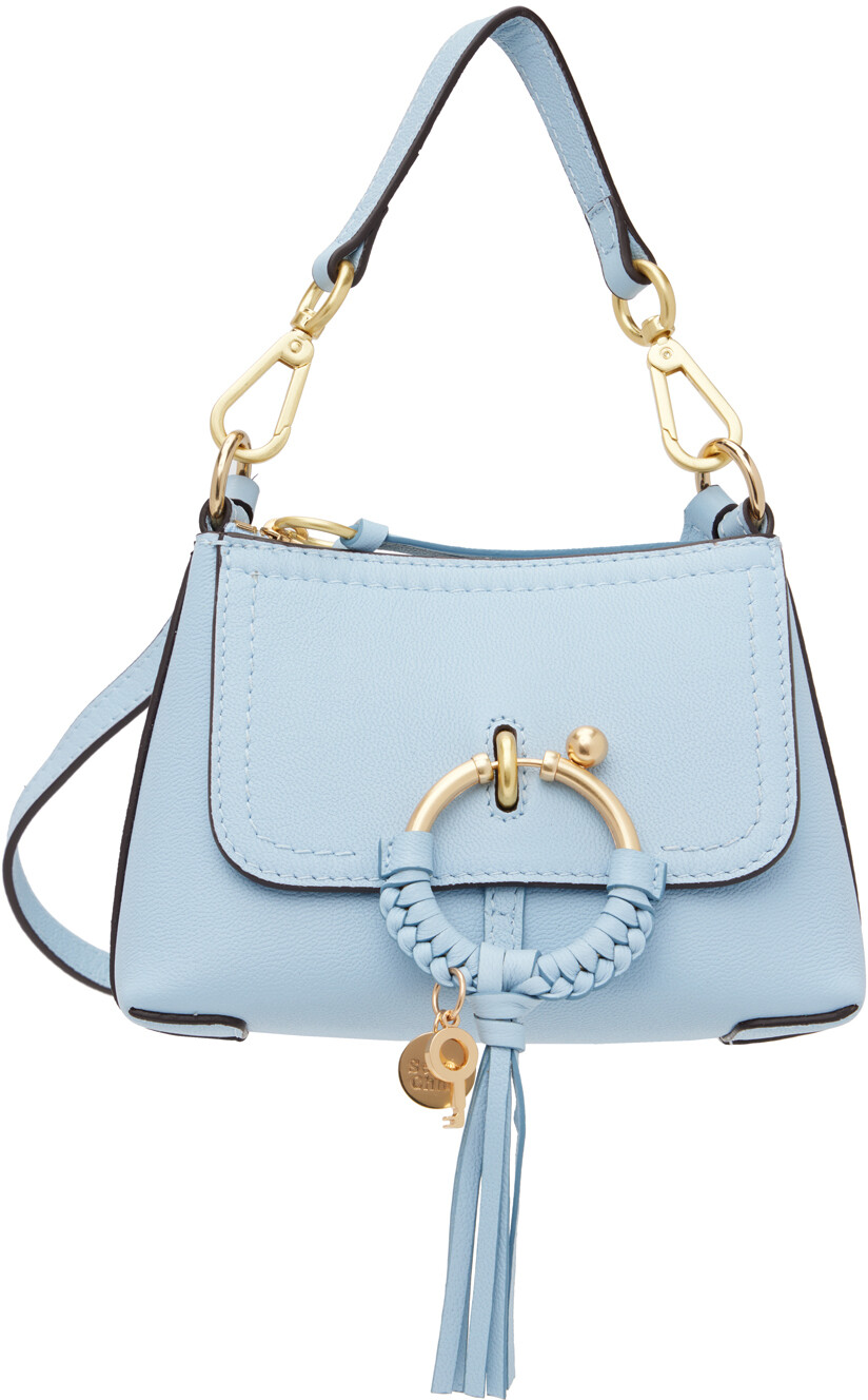 

Синяя мини-сумка Joan See By Chloe, цвет Softy blue