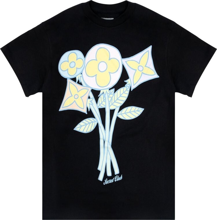 

Футболка Market Secret Club Flower 'Black', черный
