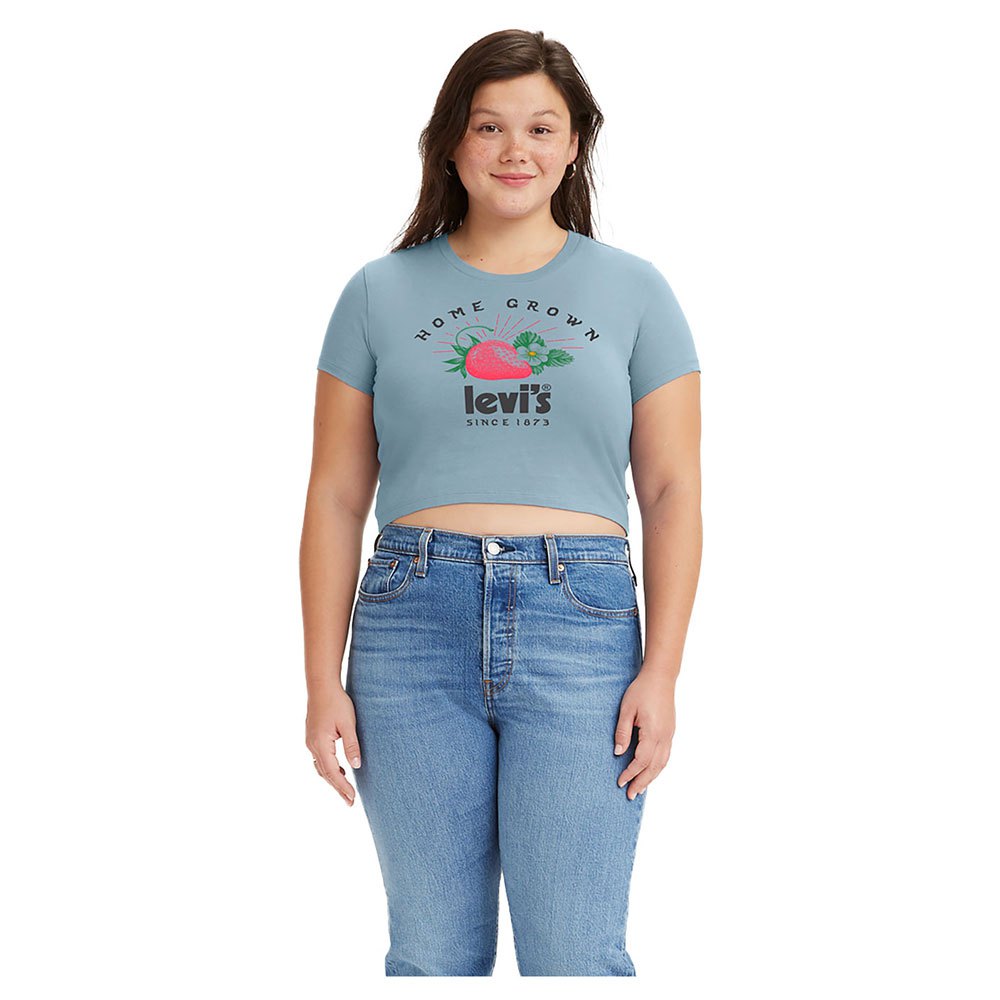футболка levi´s graphic jordie синий Футболка Levi´s Jordie Cropped, розовый