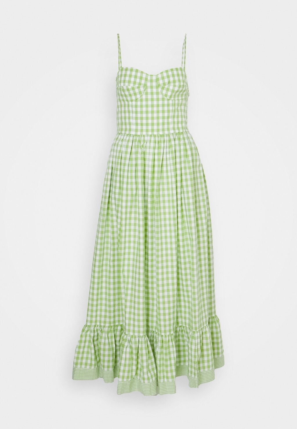 

Длинное платье Gingham Dress VACLAV, зеленое