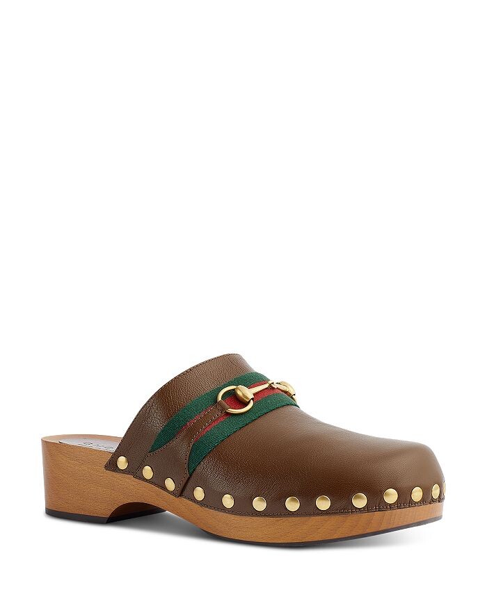 

Мужские сабо без шнуровки Horsebit Gucci