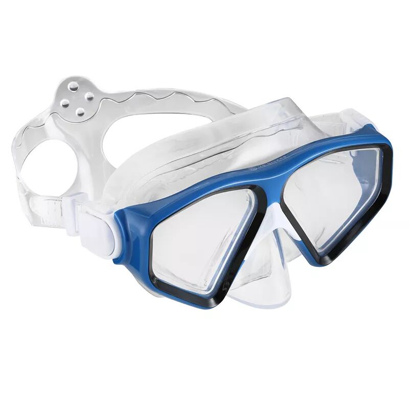 Aqua Lung Маска для подводного плавания Divers Tiki, синий/белый маска для плавания aqua lung look черная рамка черный силикон
