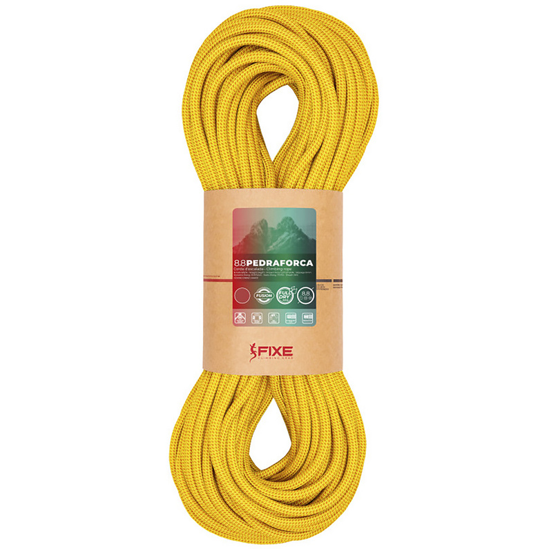 Веревка Pedraforca 8,8 мм Fixe, желтый верёвка с узлами 31 см