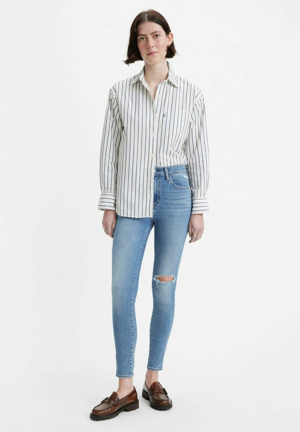 

Джинсы скинни Levi's 720 High Rise Super Skinny, голубой