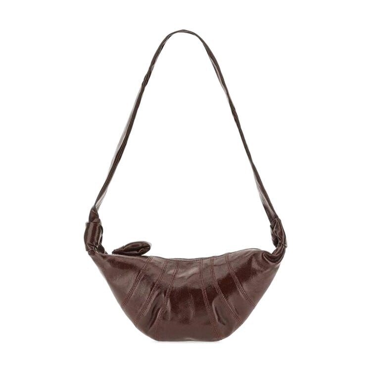 

Сумка через плечо Lemaire Small Croissant Bag, цвет Chocolate Fondant