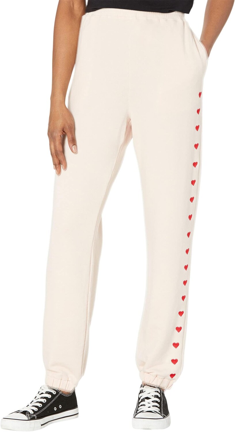 

Брюки Supersoft Oversized Sweats with Hearts MONROW, цвет Off-White