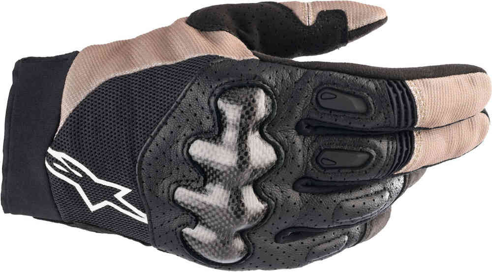 

Мегаваттные перчатки для мотокросса Alpinestars, черный/светло-коричневый