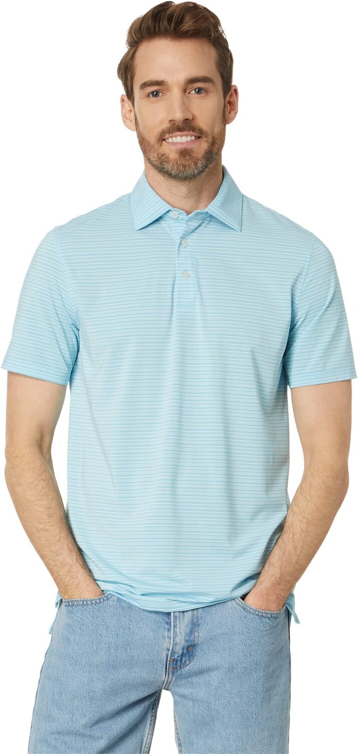 

Рубашка-поло Brrreeze Bowen Stripe Performance Polo Southern Tide, цвет Rain Water