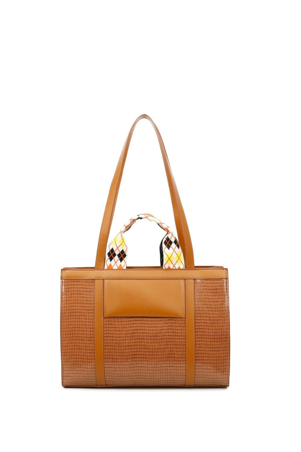 Элегантная большая сумка Fontanella Fashion, коричневый