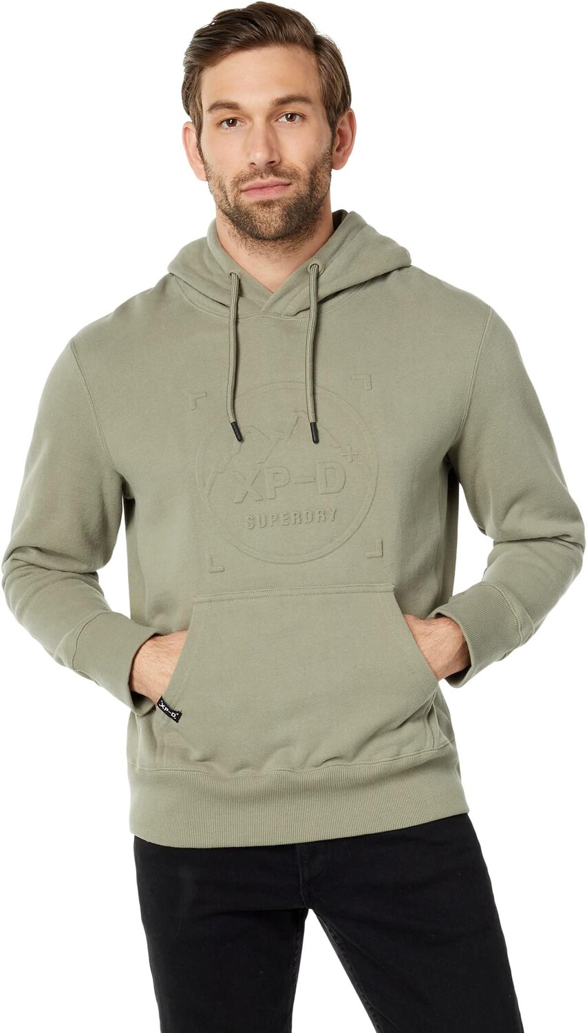 

Свободная толстовка Code Xpd Superdry, цвет Light Khaki