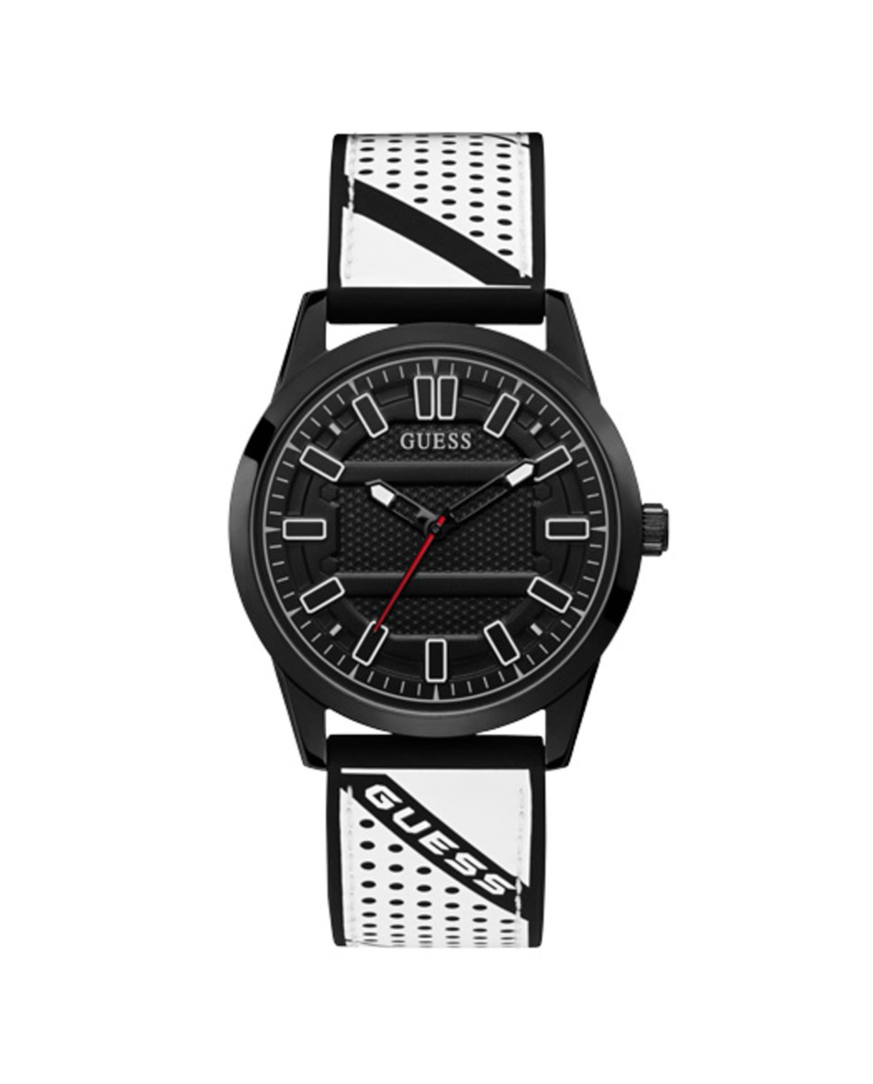 Мужские часы Hunter W1300G2 из силикона и черным ремешком Guess, черный часы gt мужские спортивные f1 модные мужские часы с силиконовым ремешком кварцевые мужские часы мужские часы мужские часы 2022
