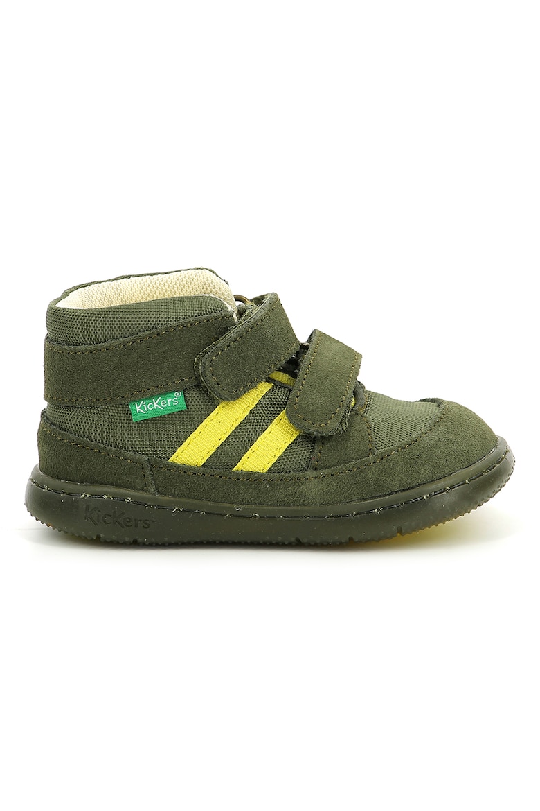 Замшевые ботинки Kickers Kids, зеленый