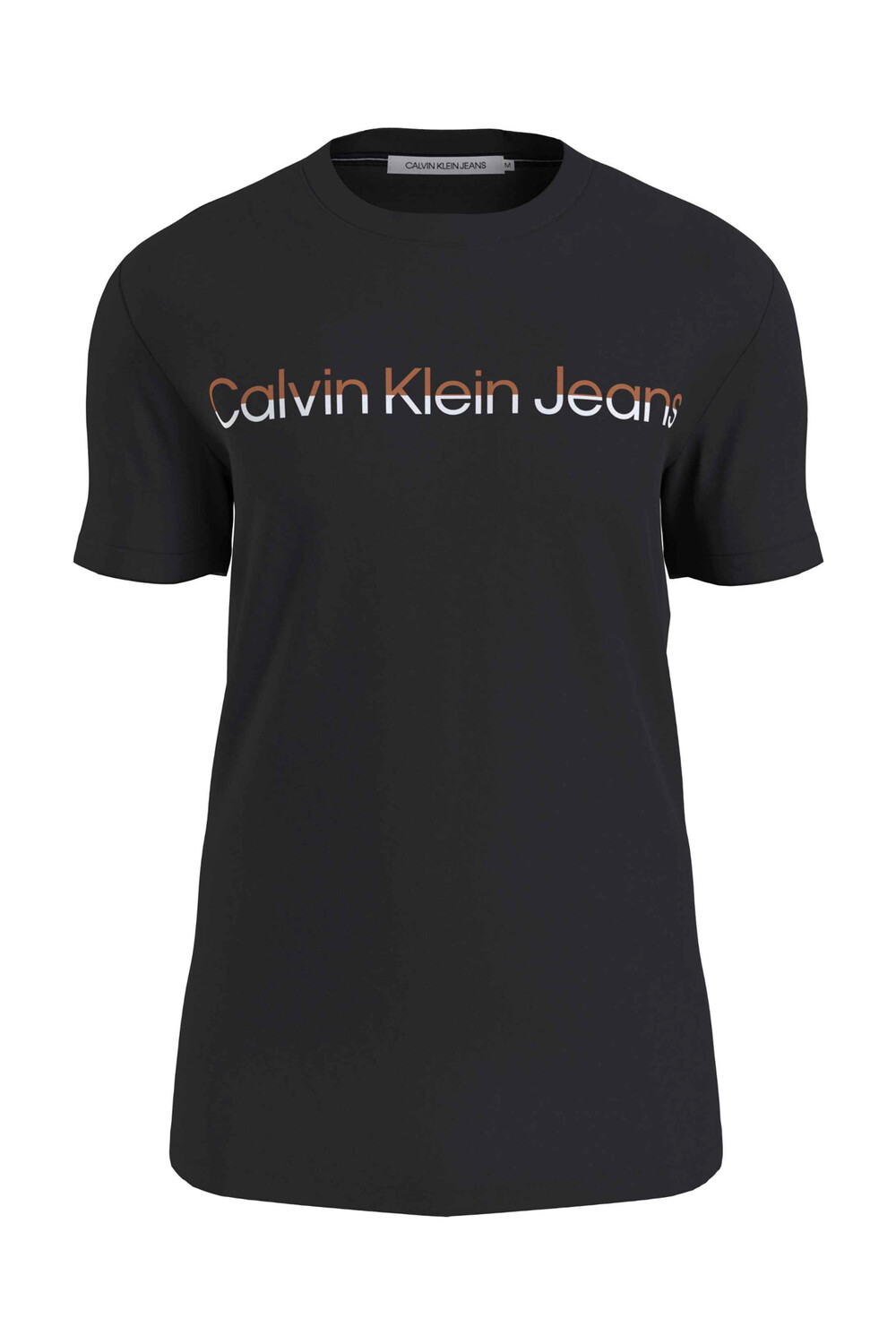 

Футболка мужская Ck черная/обожженная глина/ярко-белая Calvin Klein, черный