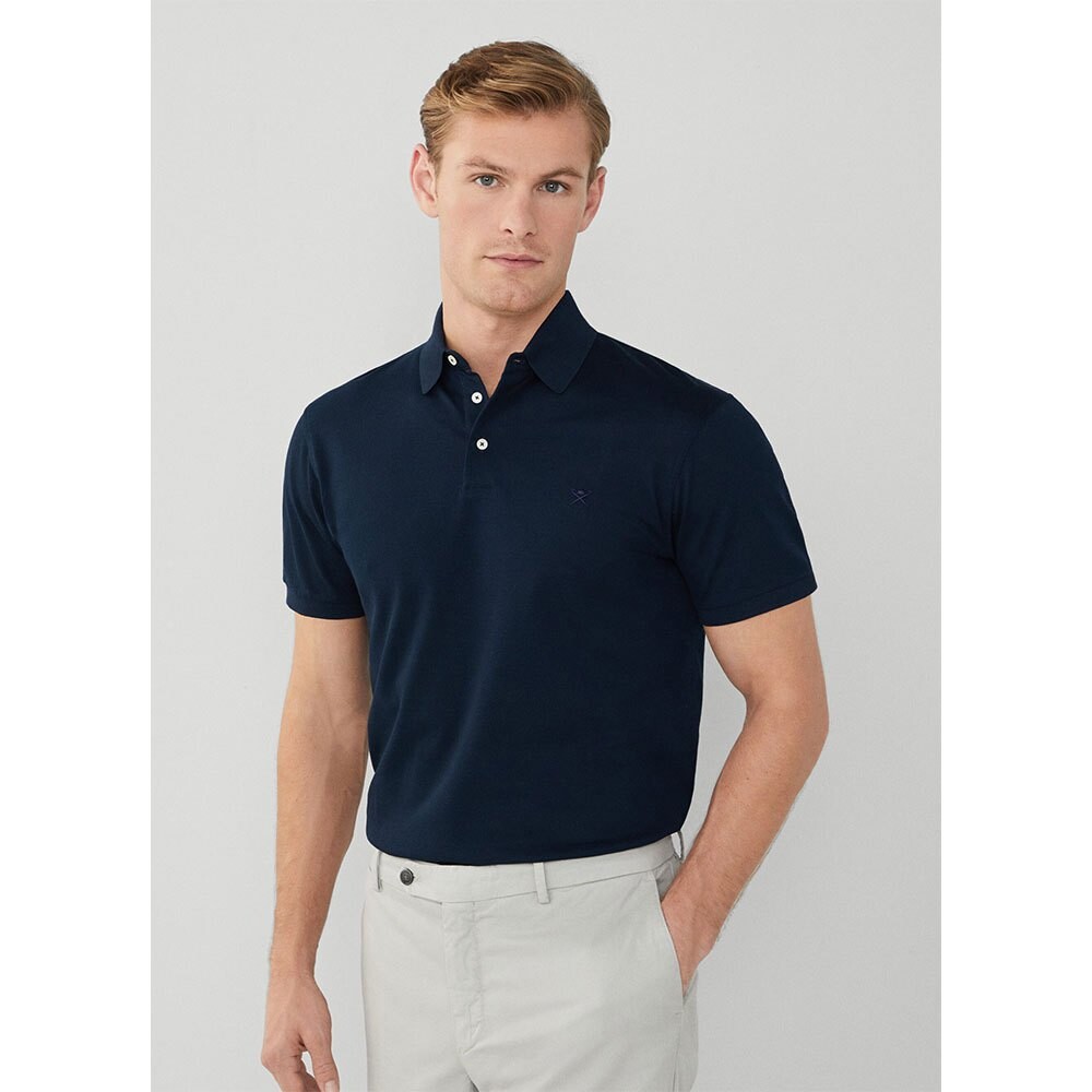 

Поло с коротким рукавом Hackett Fashioned Clr, синий