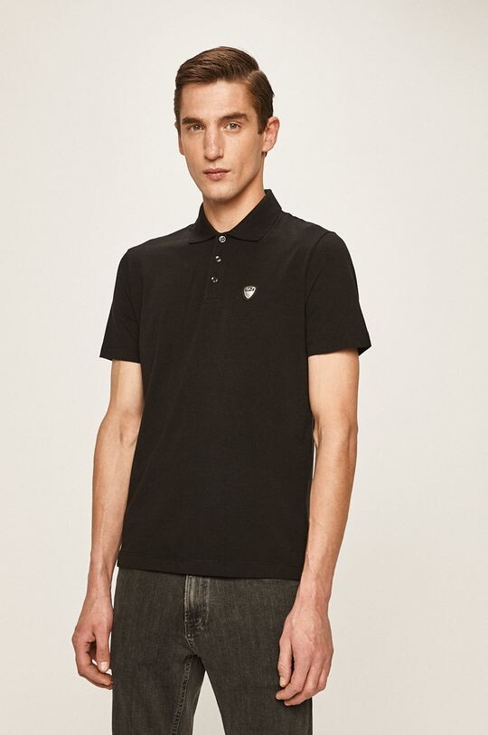 

Поло EA7 Emporio Armani, черный