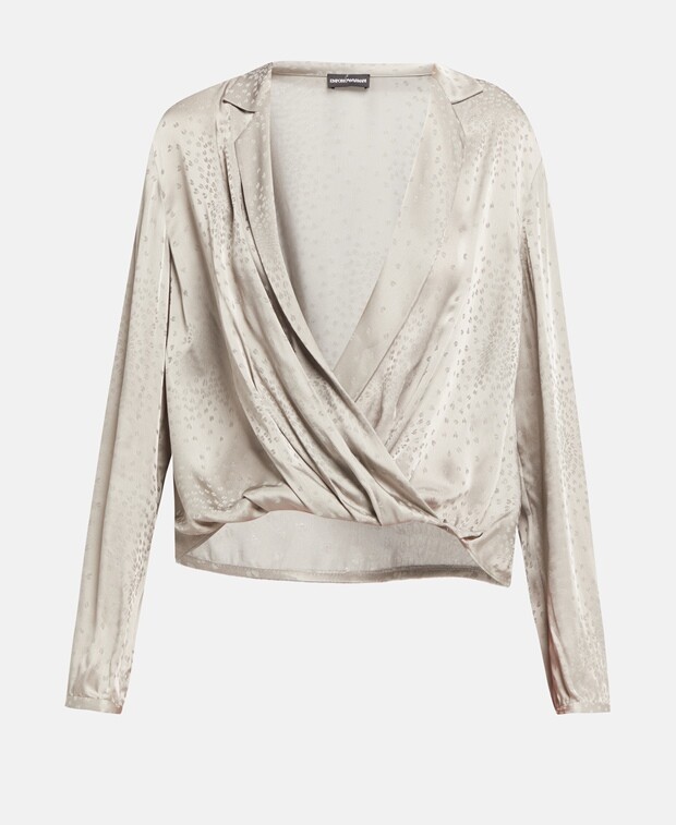 

Рубашка блузка Emporio Armani, серый