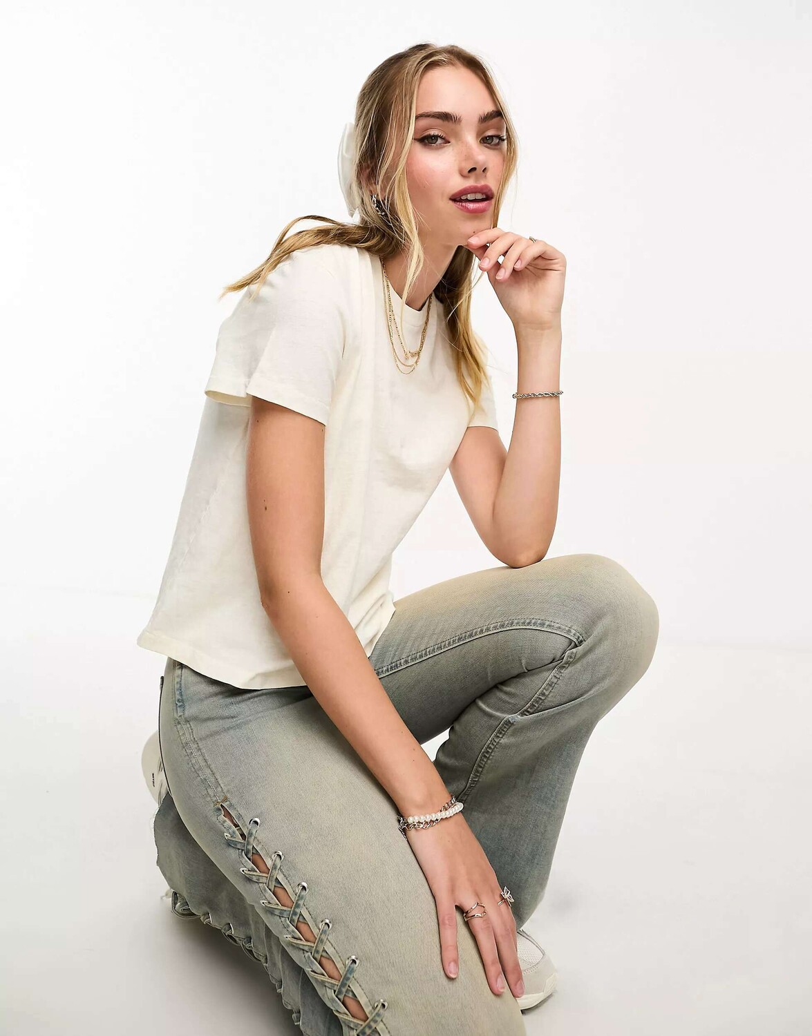 

Белая повседневная футболка Levi's, Белый