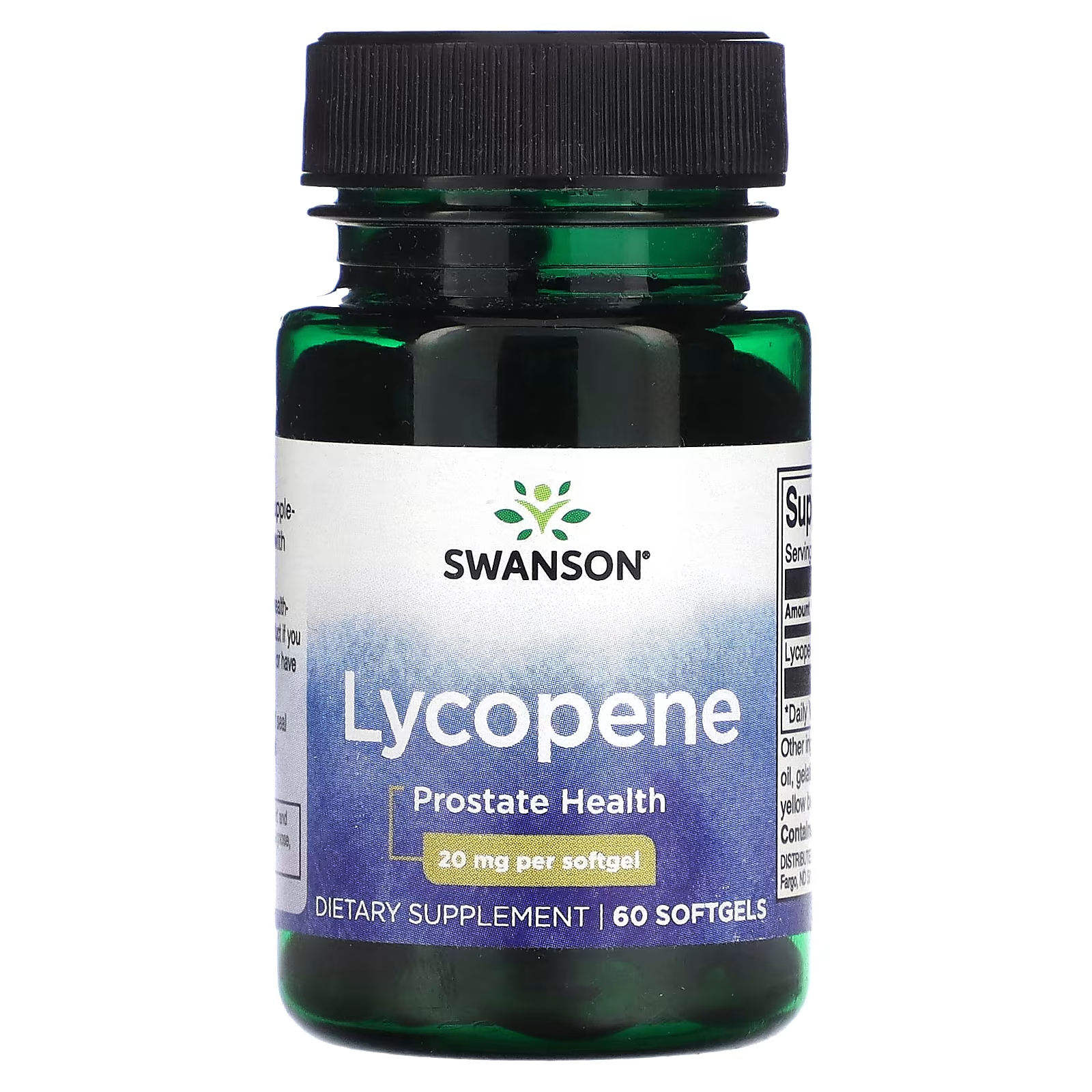 Swanson Ликопин 20 мг 60 мягких таблеток swanson lyc o mato ликопин 10 мг 60 мягких таблеток