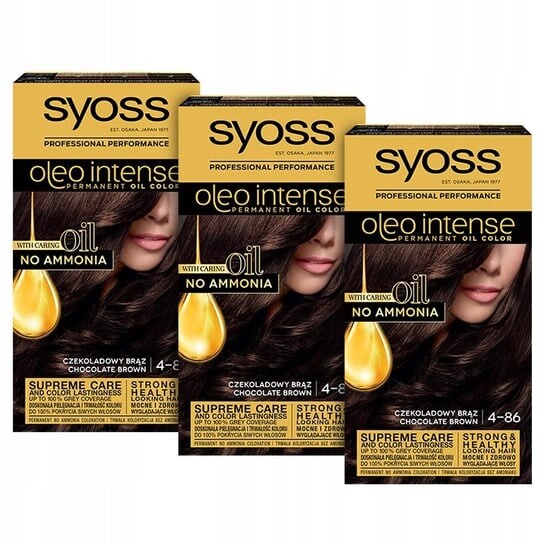 

Краска Syoss Oleo Intense Paint 4-86 Шоколадно-коричневый 3 шт.