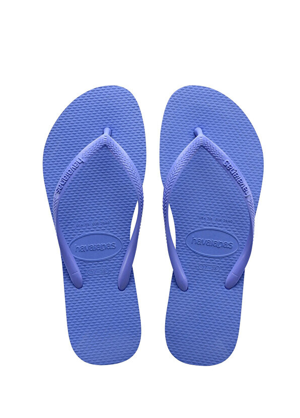 

Узкие синие женские пляжные тапочки Havaianas